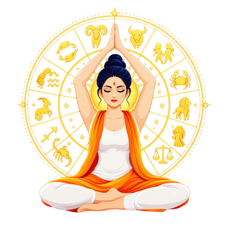 Meditative Zodiac Wheel Goddess